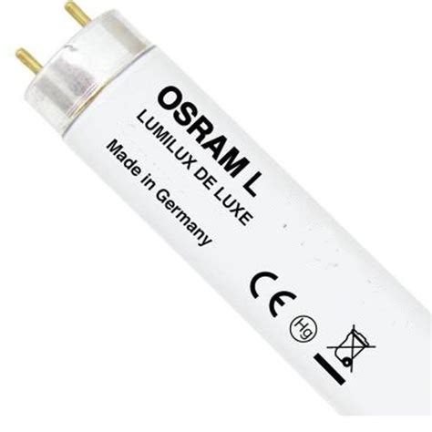 Osram Tubo Fluorescente Lumilux De Luxe T L W Color Luz