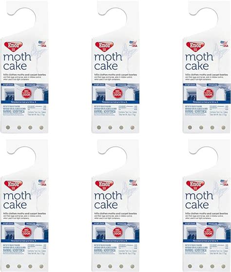 Enoz Moth Cakes 6 Oz 6 Pack Easily Hangs In Closets