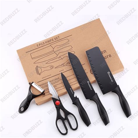 MysteryHero Kitchen Knife Set 7 In 1 Kitchen Knives Utensils Pisau