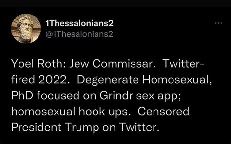 Senator Scott Wiener On Twitter Since Yoel Roth A Gay Jew Was QAnon Demonized Falsely