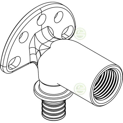 Водорозетка Рехау с резьбой 16-Rp 1/2 59 мм RX+ купить Rehau ...