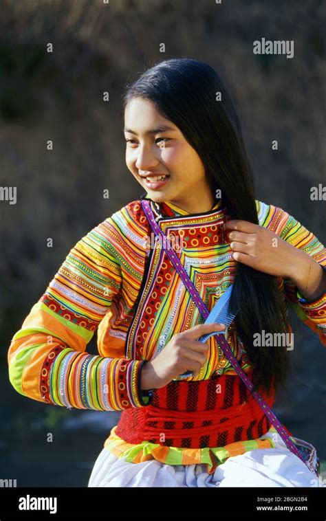 A Girl Of The Dai Ethnic Group In Dechang Sichuan Stock Photo Alamy