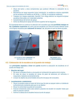 Gu A Uso Seguro De Escaleras De Mano PDF