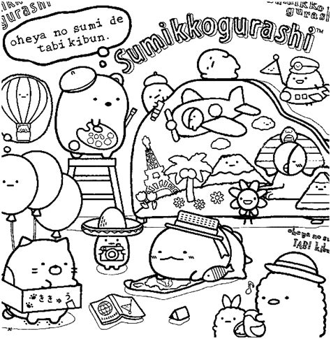 sumikko gurashi coloring pages  printable   coloring