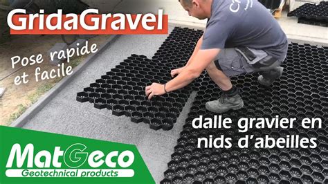 Pose De La Dalle Gravier En Nids D Abeilles GridaGravel 34 YouTube