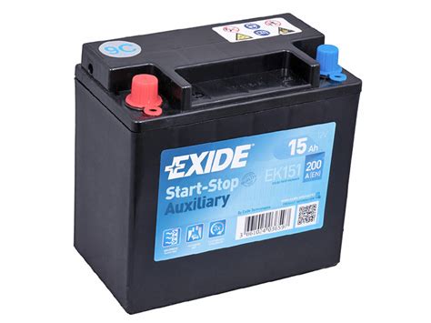 Exide EK151 AGM-lisäakku 12V 15Ah P150xL90xK145 +/- - Adita verkkokauppa