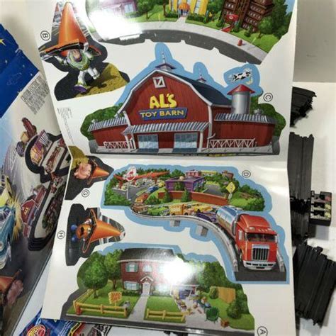 Toy Story Chase N Crash Disney Pixar Mattel Hot Wheels Tyco Slot Car Race Set