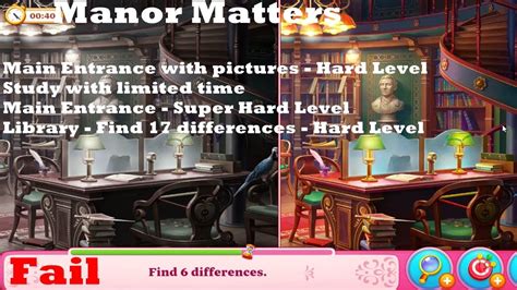 Manor Matters Hidden Objects Levels Fail On Hall Day 3 HD Part 1