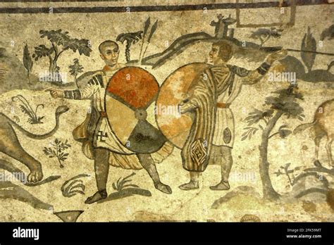 Villa Roman Mosaic Great Hunt Hi Res Stock Photography And Images Alamy