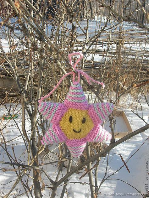 Вязаная игрушка Звездочка купить в интернет-магазине Ярмарка Мастеров ...