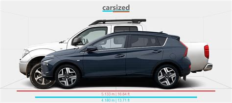 Dimensions Hyundai Bayon 2021 Present Vs Nissan Navara 2004 2014