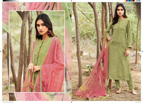 Sarg Amstel Stripe Pure Cotton Embroidery Punjabi Suits Collection