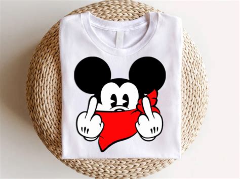 Mickey Mouse Fuck You Shirt Disney Mickey Mouse Shirt Mickey Etsy