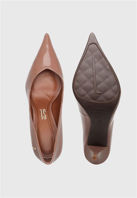 Scarpin Santa Lolla Verniz Nude Compre Agora Dafiti Brasil