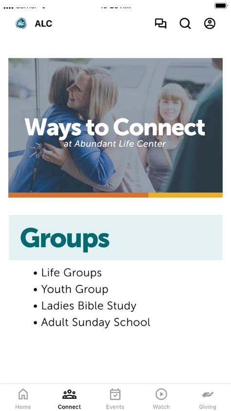 App Abundant Life Center Or