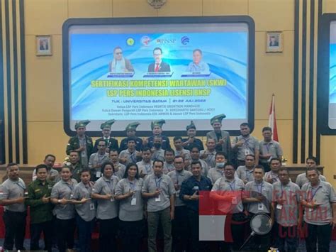 SKW Melalui LSP Pers Indonesia Berlisensi BNSP Resmi Dimulai Dikepri