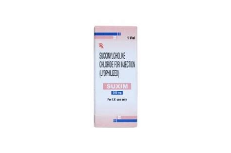 SUXIM SUCCINYLCHOLINE CHLORIDE (SUXAMETHONIUM CHLORIDE) INJECTION at best price in Mumbai