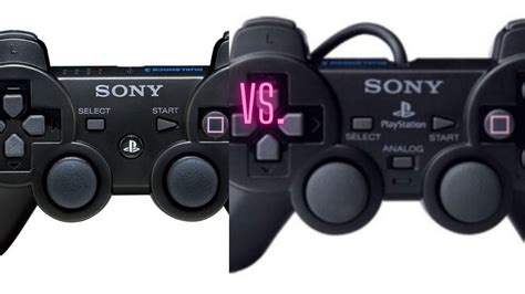 Sony Dualshock 2 Ps2 Vs Sony Dualshock 3 Ps3 Youtube