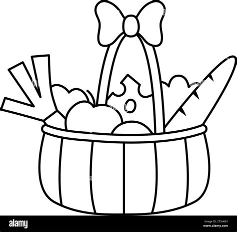 France Market Basket Stock Vector Images Alamy