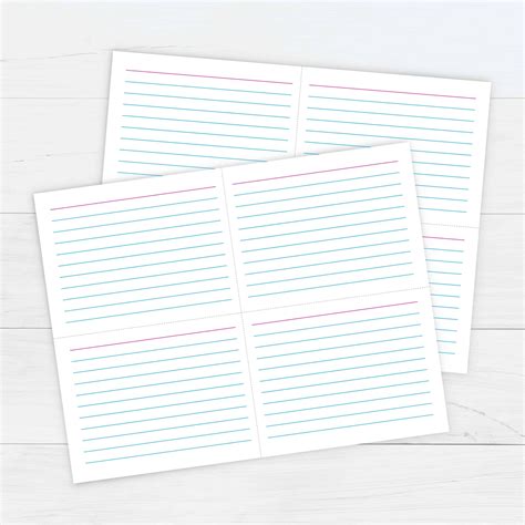 Free Printable Printable Index Card Template Printables Template Free