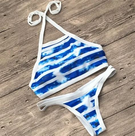Womens Sexy Strappy Bikini Swimsuit Push Up Padded Top Bathing Suit Buy Transparent Bathing