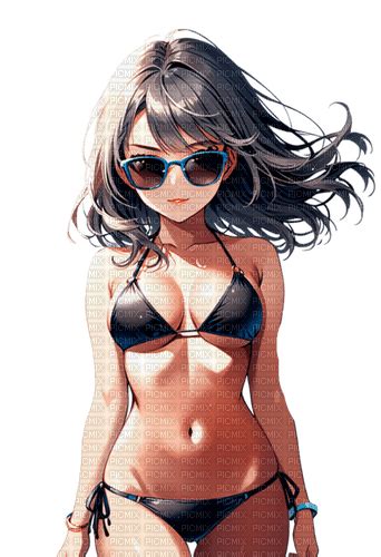 Anime Girl Summer Bikini Anime Girl Summer Bikini Sunglasses Ai Springtimes Free