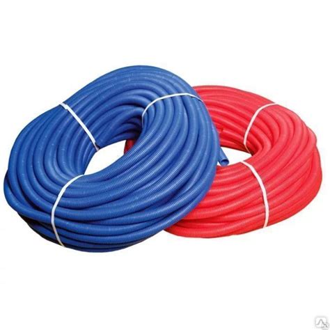 Гофра защитная для труб отопления uni-fit ду 25 (красная/синяя), цена в ...