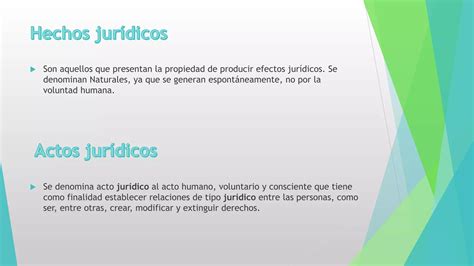 Hechos Jur Dicos Y Actos Juridicos Ppt