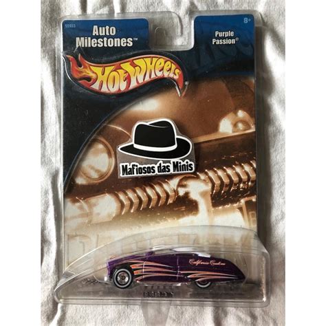Hot Wheels Purple Passion Auto Milestones Pneus De Borracha Shopee Brasil