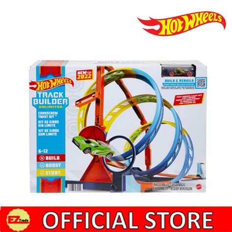 Hot Wheels Track Set And Scale Toy Car Track Builder Corkscrew Twist Track Builder
