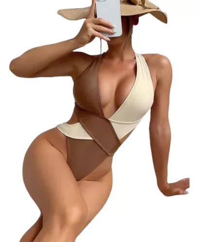 Bikini Biqu Ni Bicolor Recortes Mai Colado Moderno S Parcelamento Sem Juros