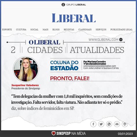 Jornal Liberal Repercussão da fala de Jacqueline Valadares sobre o