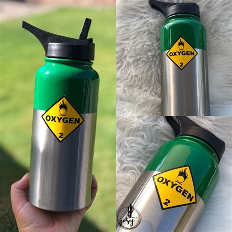 Oxygen Tank Water Bottle Respiratory Therapist Rt Water Bottle For