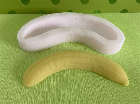 Banana Split Silicone Mold Banana Mold Half Banana Mold Soap Etsy