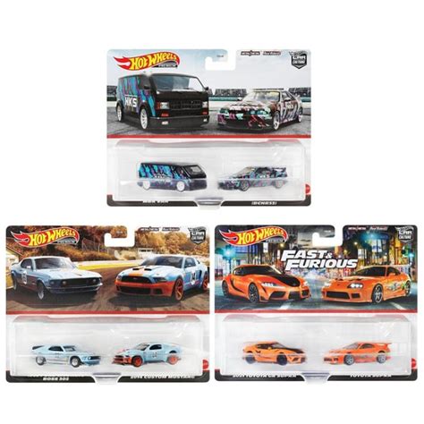 Hot Wheels Premium Pack Mbk Van Nissan Skyline Gt R Toyota Gr Supra Toyota Supra Ford Mustang