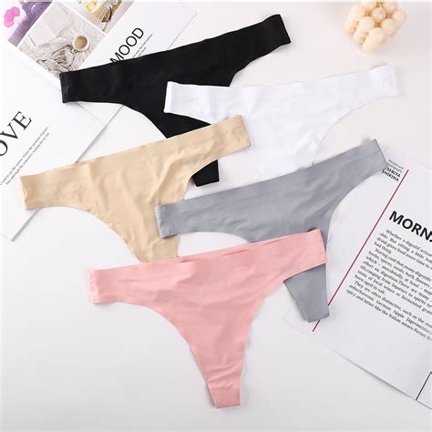 Pack Seamless Underwear For Women No Show Panties Invisibles Briefs Soft Stretch Bikini