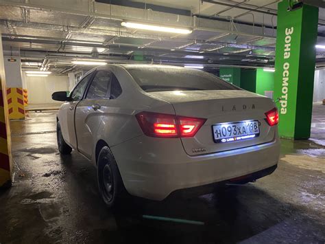 LED номера с подсветкой — Lada Vesta (1G), 1,6 л, 2016 года | тюнинг ...