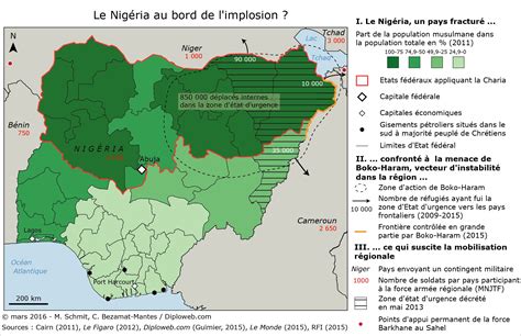 Carte Du Nig Ria Au Bord De L Implosion