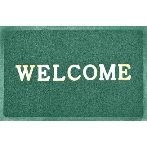 Придверный пористый коврик ComeForte Welcome 40х60 см зеленый WM-04 ...