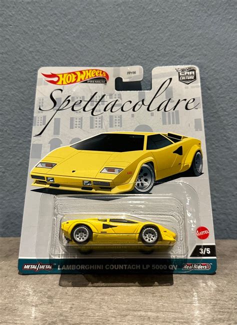 Hot Wheels Premium Lamborghini Countach LP 5000 QV Spettacolare Hobbies Toys Toys Games On