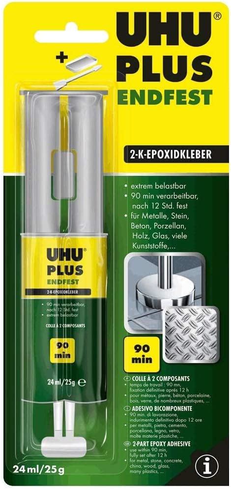 UHU 3-45592 Plus Final Strength, Crystal Clear and Highly Durable 2 ...