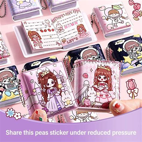 С наклейками карманная книга мини-блокнот творческий дневник тетрадь ...