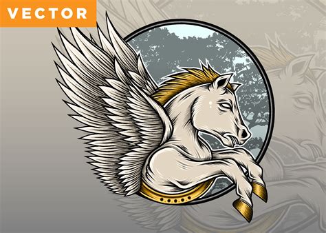 White Pegasus Illustration Graphic By Wodexz · Creative Fabrica