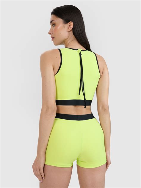 Góra od bikini damska zielona 4F Odzież obuwie i akcesoria sportowe