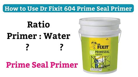 Dr Fixit Primeseal Litres Packaging Size Kg At Rs Pack