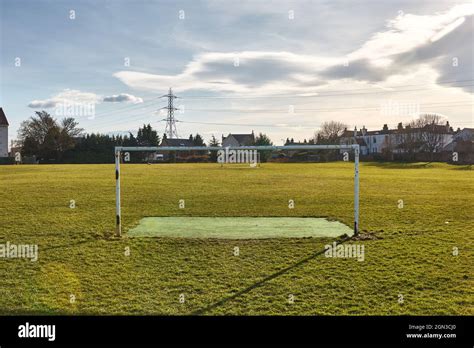 Public Park With A Football Pitch Stock Photo Alamy