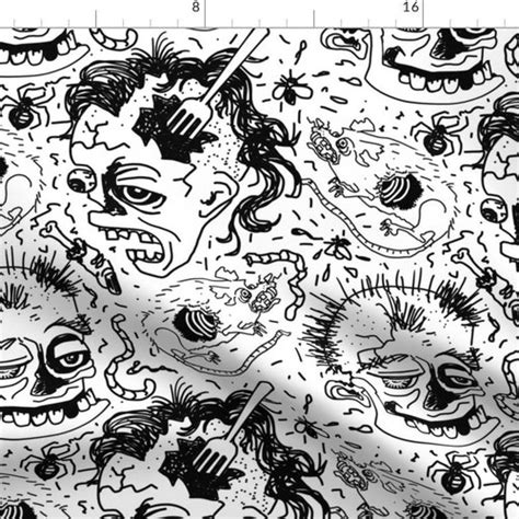 Zombie Fabric Zombies Are Gross by Abbieuproot Zombie - Etsy