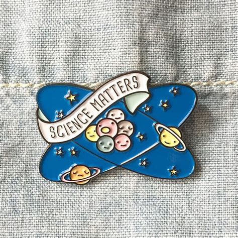 Now Avail Science Matters Planets And Atoms Enamel Lapel Etsy Pin
