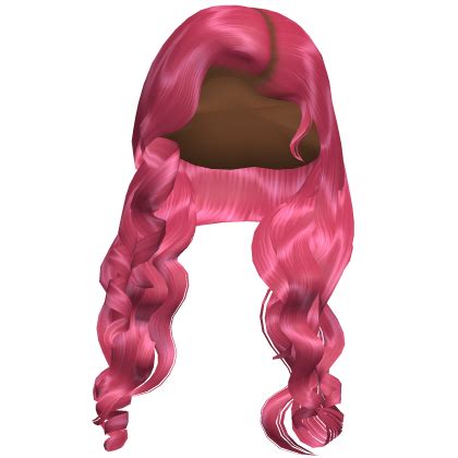 Wispy Curly Lush Side Part Hot Pink Roblox