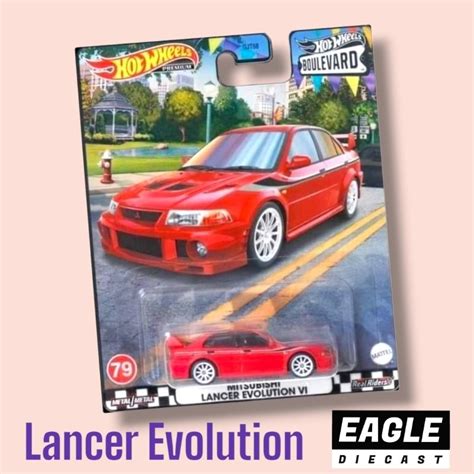 Hot Wheels Mitsubishi Lancer Evolution Hotwheels Evo Boulevard Premium Shopee Malaysia